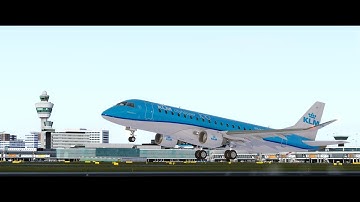 [Prepar3D V4.5] All NEW Feelthere Embraer E175 V3 | KLM Cityhopper landing (4K)