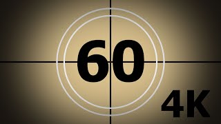 Old Movie 60 Second Countdown Timer UHD 4K by Daniel Sleeth 6,140 views 3 years ago 1 minute, 6 seconds