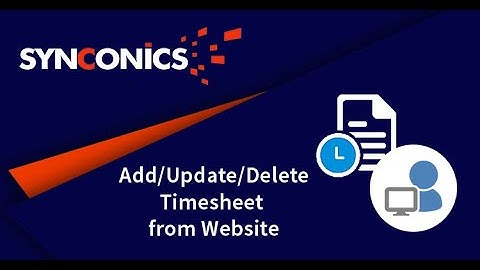 Manage Timesheets by different Portal Users | Odoo Apps | #Synconics [ERP]