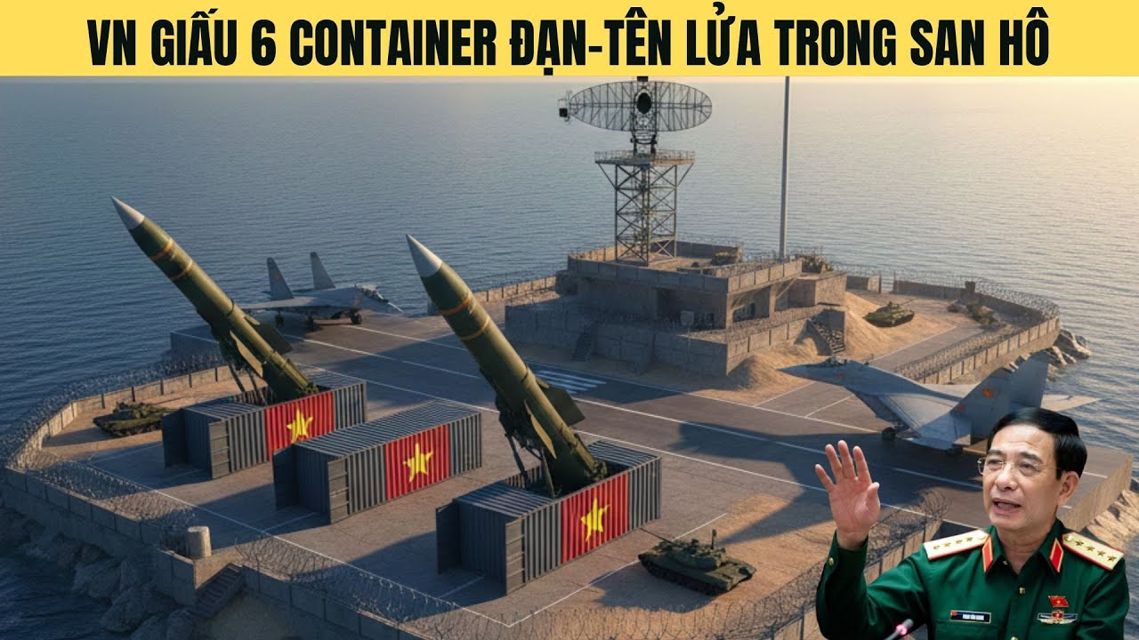 Biển Đông nóng!VN chuyển 6 container Tên Lửa ra đảo