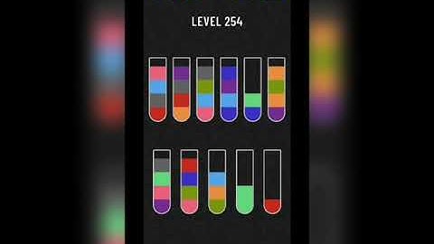 Water sort puzzle level 254