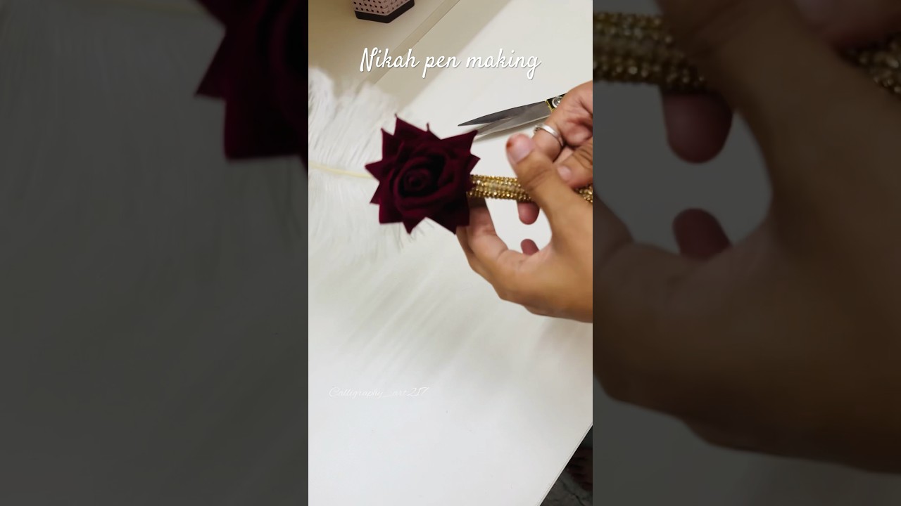 Nikah pen making 🖊️for orders dm is wtsapp : 6366805180 #nikahpen #featherpen #music  #shorts