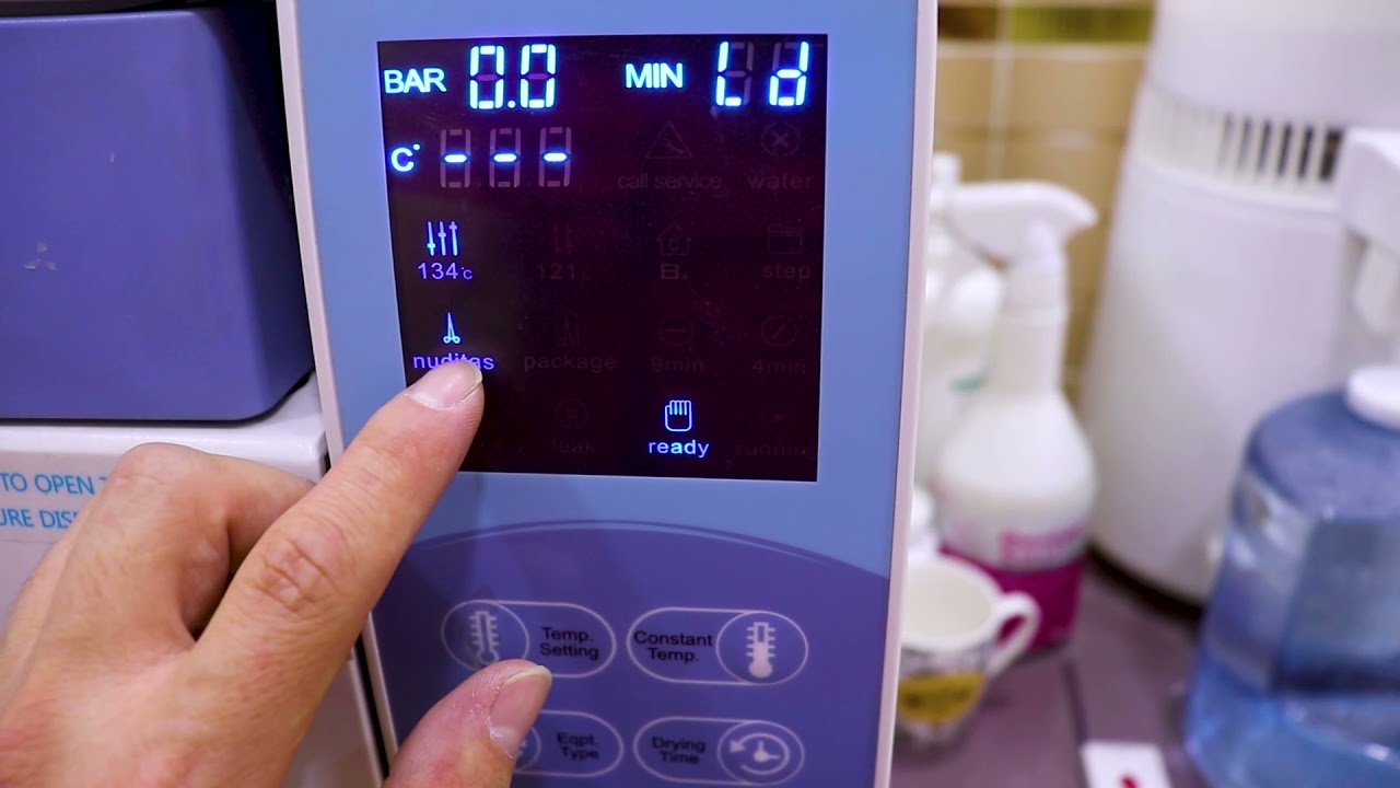 تعقيم بجهاز الاوتوكليف