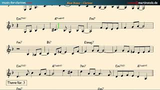 How to play  "Blue Bossa" - Band Version Clarinet | Sheet Music, Sample, Play-Along, and More! screenshot 5