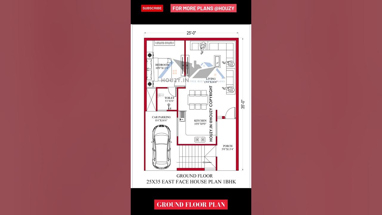 25x35 House Plan East Facing houzy housedeign 1bhkhouse 3d 25x35-house-plan-east-facing-houzy-housedeign-1bhkhouse-3d