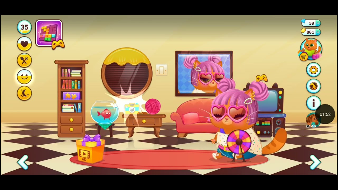 🥰😹😸😂 en la peluquería 🧑 pelo rosas 💖💖.💖 los gatitos 🙂.😋😋.😸