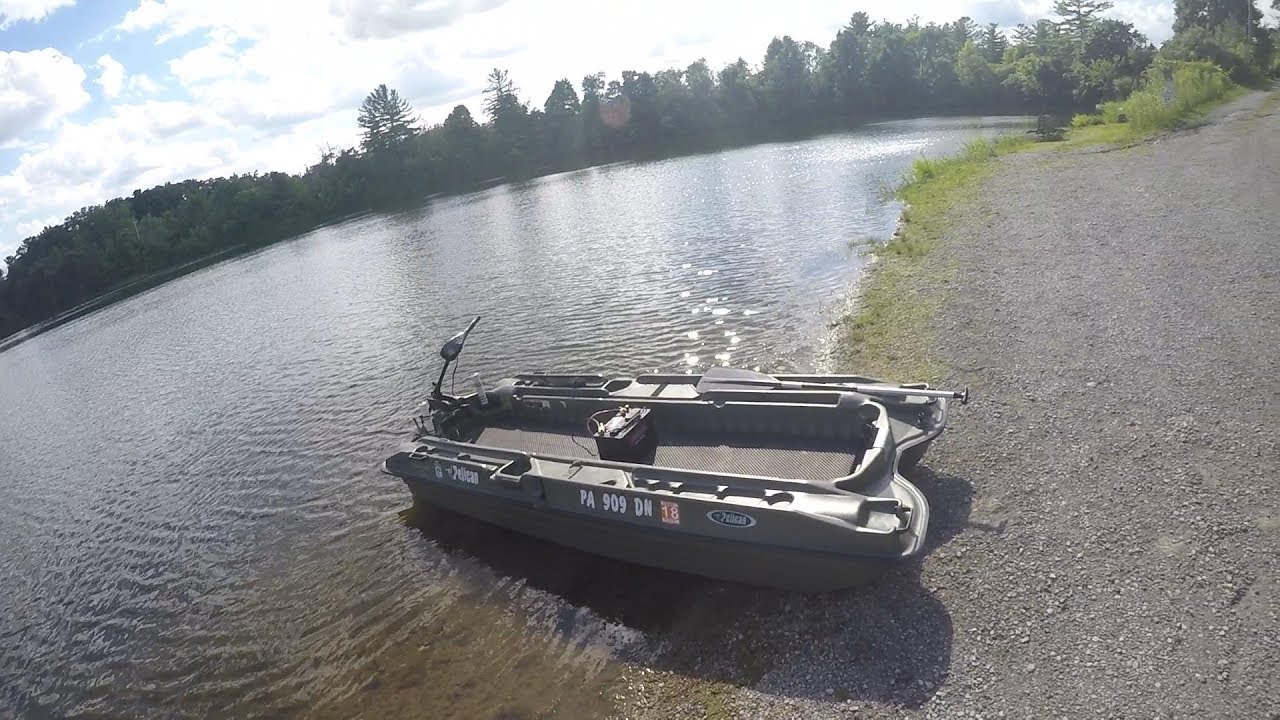 Pelican Bass Raider - How to launch the Modified Boat solo 