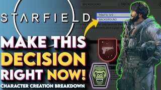 Do This NOW! - Starfield NEW Character Breakdown (Skills, Backgrounds, Traits and more!)