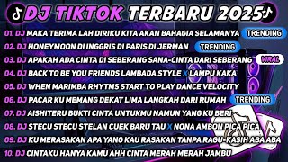 Dj Tiktok Terbaru 2025dj Maka Terima Lah Diriku Kita Akan Bahagia Selamanyaviral Tiktok