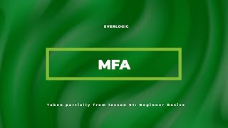 Multi Factor Authentication (MFA) | EverLogic Software Training
