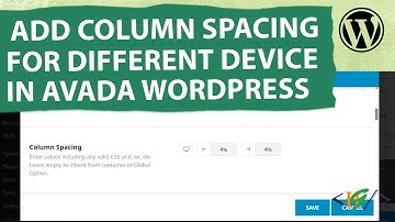 How to Add Column Spacing for Different Devices in Avada in WordPress | Desktop | Mobile | Tablet