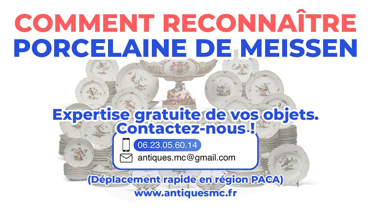 Comment reconnaître une porcelaine de Meissen - YouTube