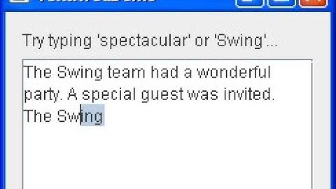 42. AWT: TextArea- Using TextAreas in Java
