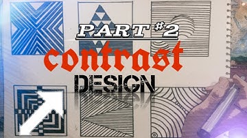 How to draw Contrast design |what is contrast | 6 #unique contrast design