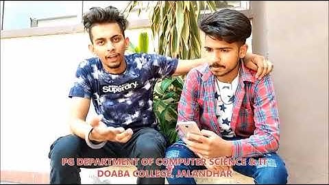 PG Department of Computer Science & IT Doaba College, Jalandhar
