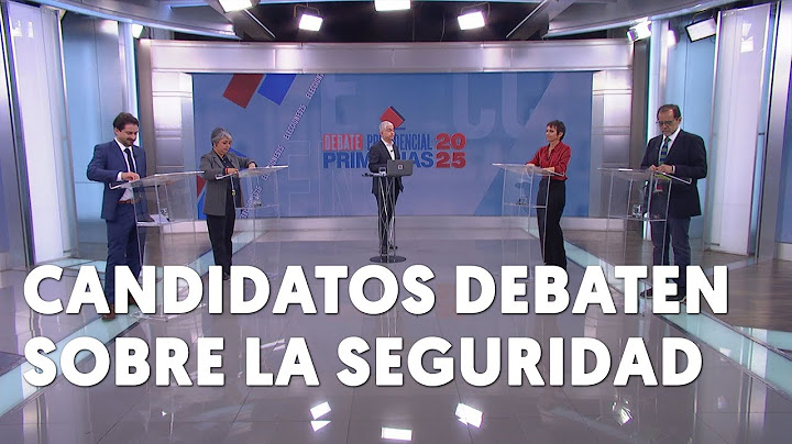 DEBATE PRIMARIAS 2025: Candidatos debaten sobre la crisis de seguridad