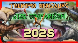 Theropod Dinosaurs Size Comparison 2025