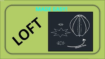 Loft command tutorial in AutoCAD 3D