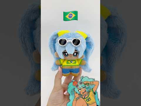 &amp;#39;브라질 <strong>미쿠</strong>&amp;#39; 10cm 솜인형 만들기 | 하츠네미쿠 #diy #trend #kawaii