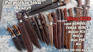 Golok Murah BohlerK110,BohlerN695,Willys, baja Per,Hss Premium!!BISA COD