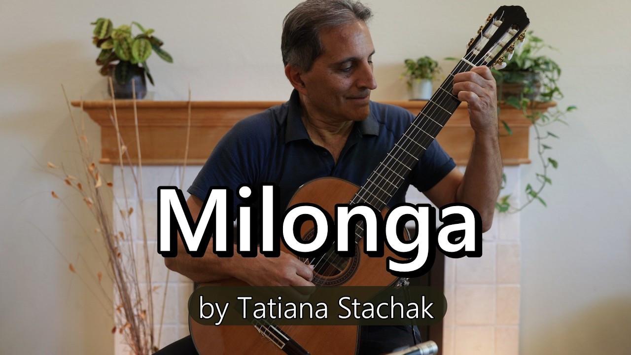 Milonga Tatiana Stachak | Classical Guitar Captivating Solo Serene Ocean Clips