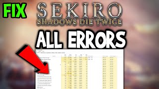 Sekiro Shadows Die Twice – How to Fix All Errors – Complete Tutorial