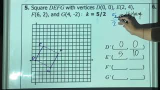 Dilation (With Scale Factor Being an Improper Fraction)