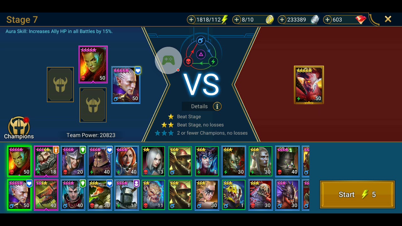 Raid Shadow Legends 2019 03 19 3star Normal Campaign Youtube