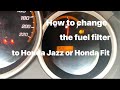 How to change the fuel filter to Honda Fit/Jazz #hondafit #hondajazz #honda #yevhenmatz