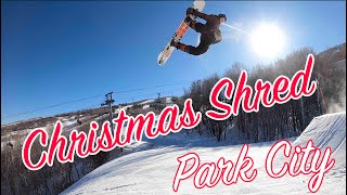 Park City Christmas SNOWBOARDING!  FULLY OVERSTOKED!