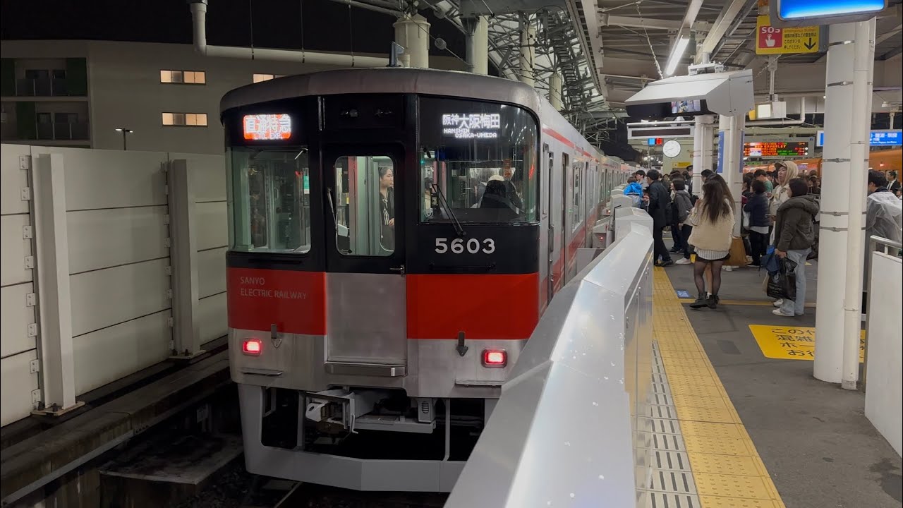 【阪神電車】甲子園球場帰宅ラッシュ　甲子園駅1時間耐久　2025/4（4K HDR 60fps）