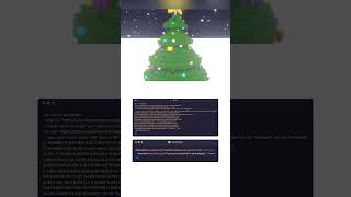 Christmas tree 🌲 Animation using html, css and js JavaScript.  #shorts