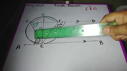 Circle Theorem CSEC May 2021 #9