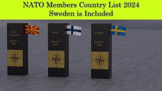 NATO Members Country List 2024 • Sweden is Included