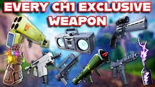 Ranking EVERY CHAPTER 1 EXCLUSIVE WEAPON In FORTNITE From WORST To BEST