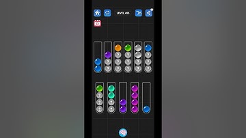 Lv 455 Ball Sort Puzzle - Color Game / 顏色分類遊戲 / ボールソーティングパズル (Guru Game)  #ballsortpuzzle