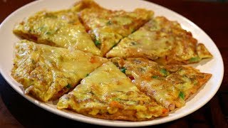 നല്ല എളുപ്പത്തിൽ ഒരു ഗോതമ്പു എഗ്ഗ് പിസ്സ / Tawa Pizza Recipe - NO OVEN PIZZA/Wheat Egg Pizza EP: 876