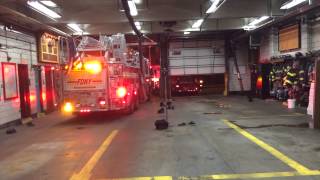FDNY Engine 59 and Ladder 30 go on a run