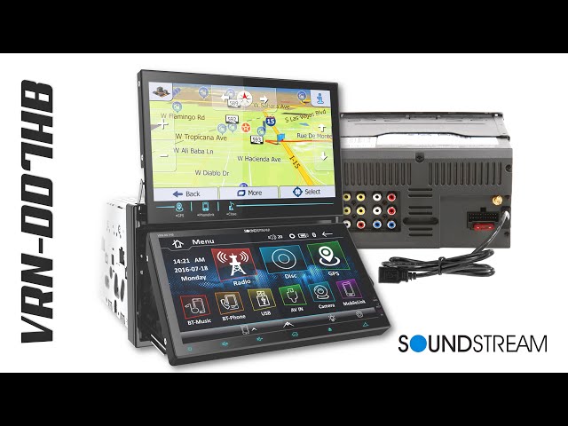 Car Multimedia Entertainment w/ Dual 7" HD Motorized Touchscreens