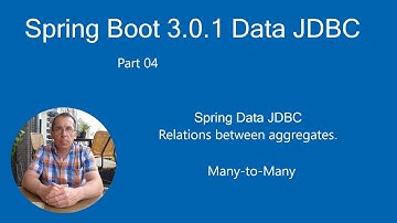 Spring Boot 3.0.0 Tutorial - Data JDBC Relations between aggregates Many-to-Many