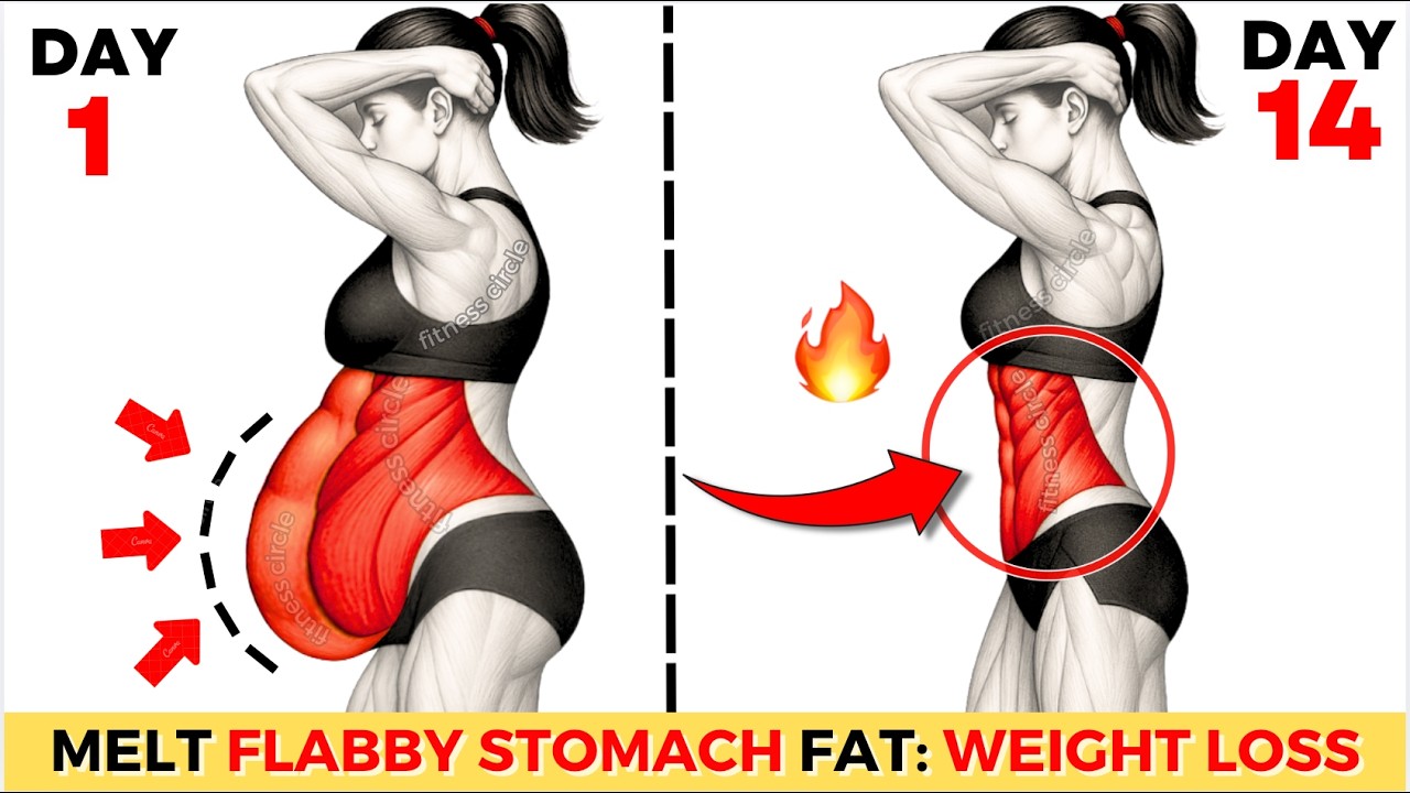 ➜ 30-Min Standing Workout to Melt Flabby Stomach Fat Lose Belly Fat at Home & Transform Your Waist