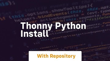 thonny python install