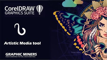 Corel Draw - For Beginners | Part 7 | How to use Artistic Media Tool | #coreldraw #graphicdesign
