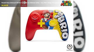 PowerA Nano Enhanced Wireless Controller for Nintendo Switch - Grey-Neon Works with Nintendo Swit