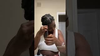 Stretch Hair Without Heat blackhair hairgrowth naturalhair foryou fyp