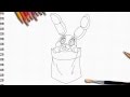 Speed drawing Bonnie FNAF Five nights at Freddy's - easy drawing