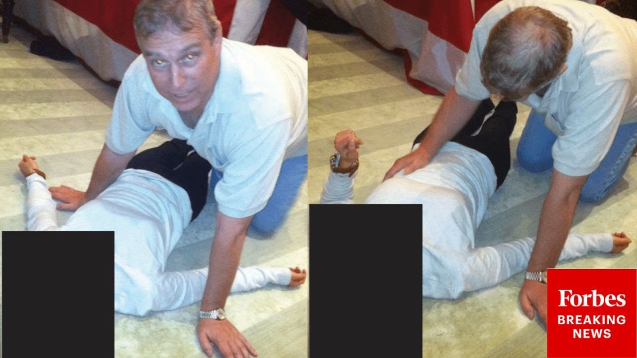 Latest Epstein Files Appear To Show New Photos Of Ex-Prince Andrew Crouched Over Redacted Person