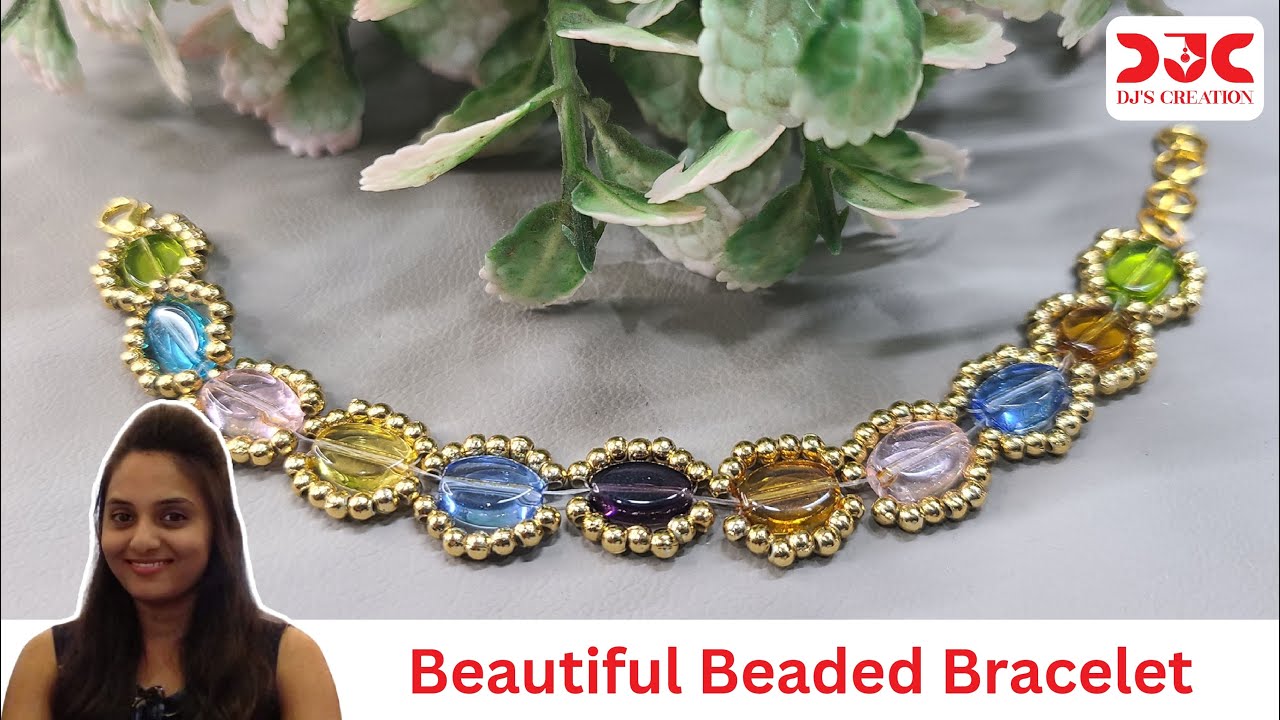 Beautiful Beaded Bracelet Tutorial for Beginners Easy DIY Jewelry Tutorial dj's creation