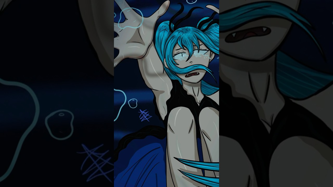 Miku is drowning.☹️#art #miku #hatsunemiku #mikuart #shinkaisyouzyo #shinkaisyouzyohatsunemiku