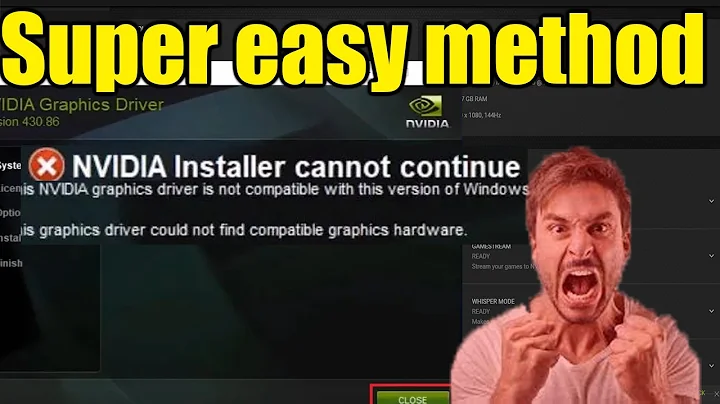 Nvidia driver installer failed(cannot find compatible hardware)2022